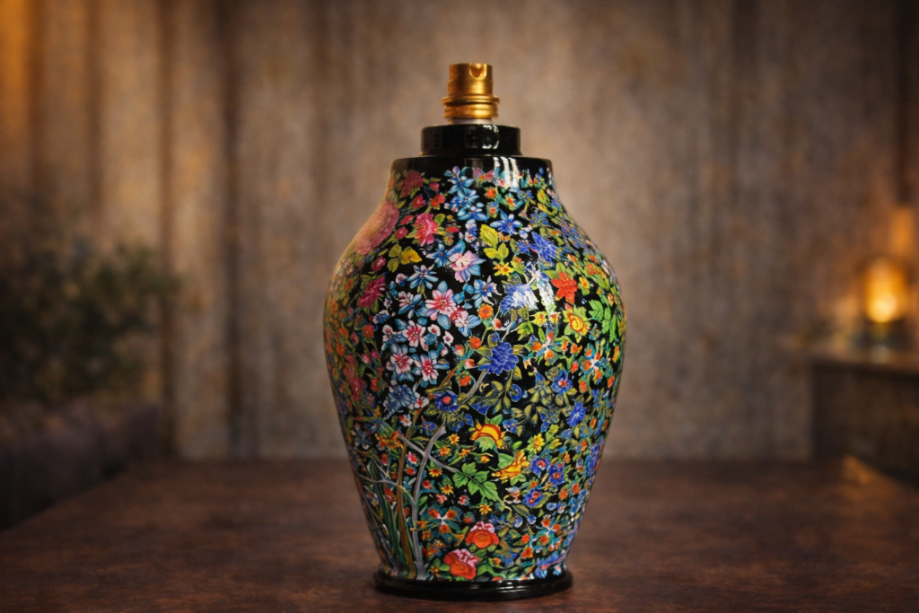 Decorative flower art lamp base