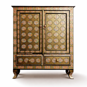 Hazara art paper mache cabinet