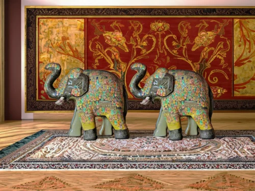 Elephant mughal majesty pair 28 inch 30 inch
