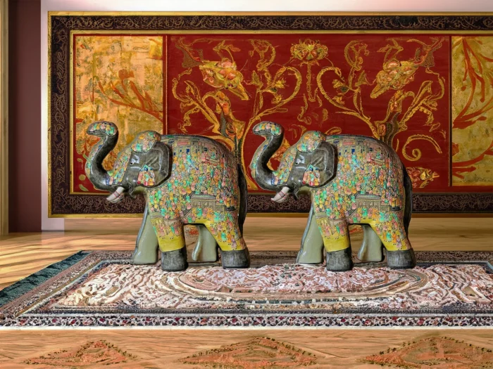 Elephant mughal majesty pair 28 inch 30 inch
