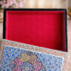 embossed papier mache box