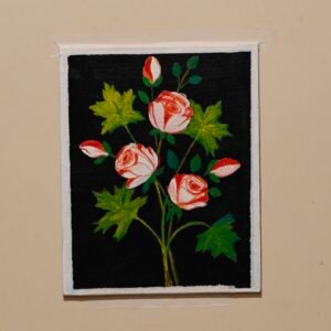 Soulful Kashmiri Chinar Rose Wall Art – Elegant Rose and Chinar (Copy)