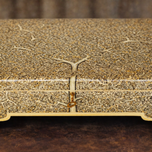 Handcrafted Kashmiri papier mache jewelry box 15x12 inch with Tree of Life design and lock key