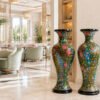 shabi vase 28 inch real gold pair, Elegant Vases for Lounge