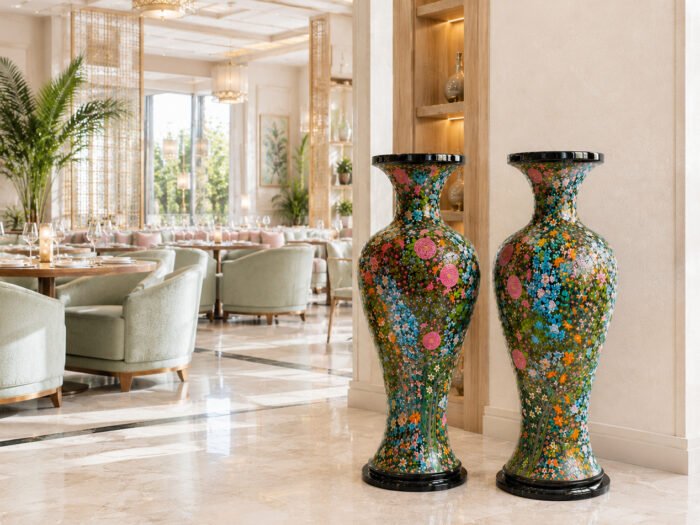 shabi vase 28 inch real gold pair, Elegant Vases for Lounge