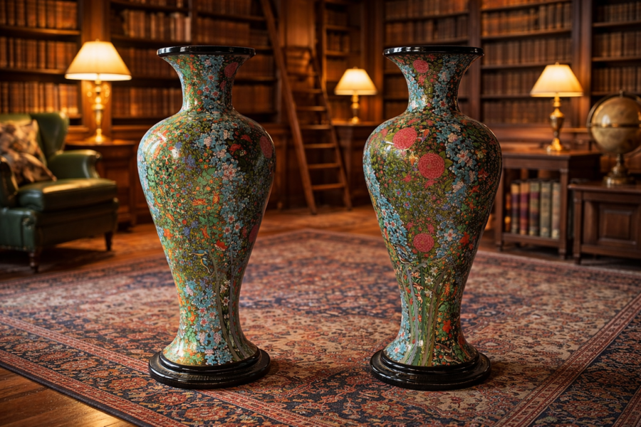 shabi vase 28 inch real gold pair