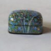 Handmade Paper Mache Jewelry Box with Sparrow Pair Design | Kashmiri Curvy Top Artisan Box
