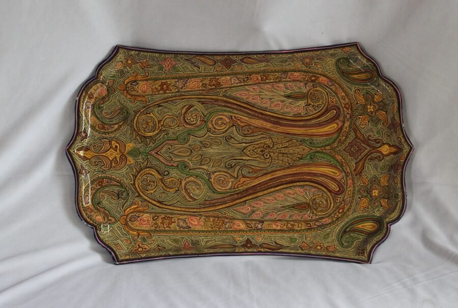 paisley design tray
