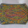 kashmiri paisley almond serving tray, kashmiri paisley almond papier mache serving tray 21x14 inch