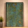 shab e gul e wilayat wall painting kashmir blue theme