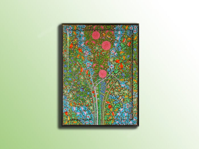 shab e gul e wilayat wall painting kashmir