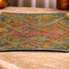 kashmiri paisley almond serving tray, kashmiri paisley almond papier mache serving tray 21x14 inch,kashmiri handicrafts online