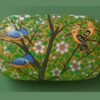 Luxury gift box handmade,kingfisher and hoopoe