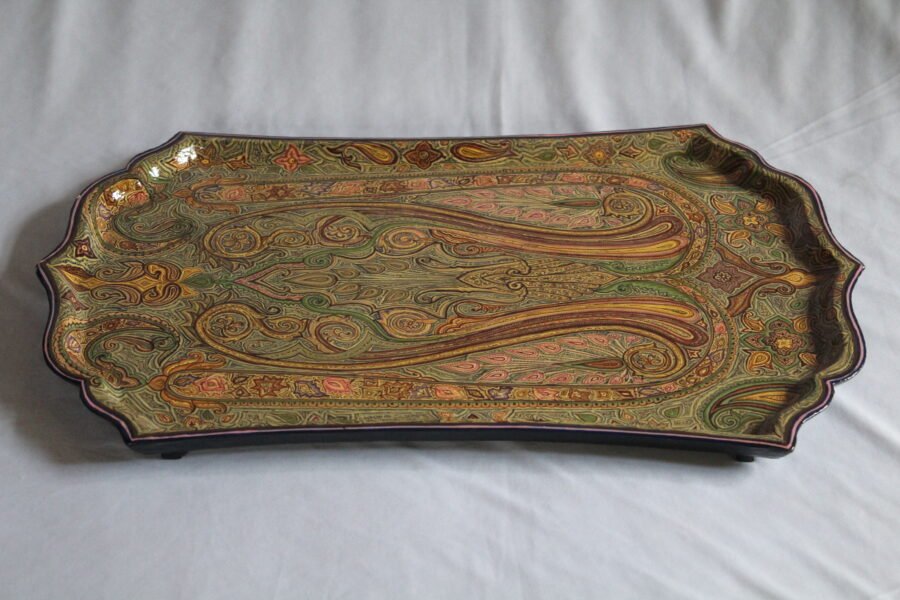 paisley design tray