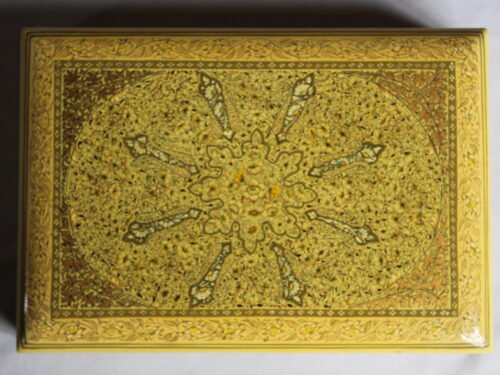 Golden Irani Pattern Jewelry Box