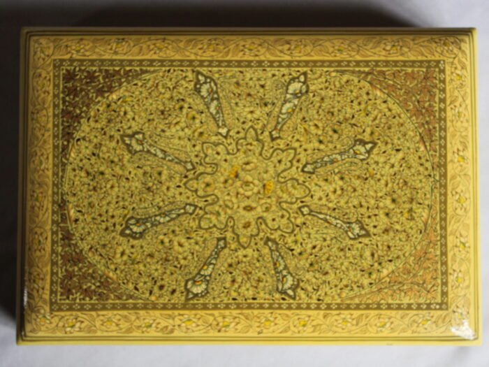 Golden Irani Pattern Jewelry Box