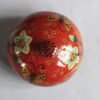 Round papier mache box