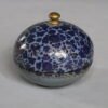 blue Round papier mache box