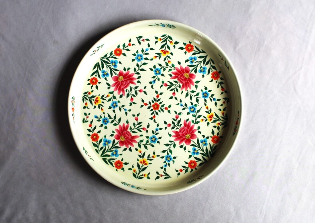 Hand Painted Steel Plate