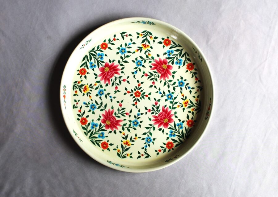Hand Painted Steel Plate