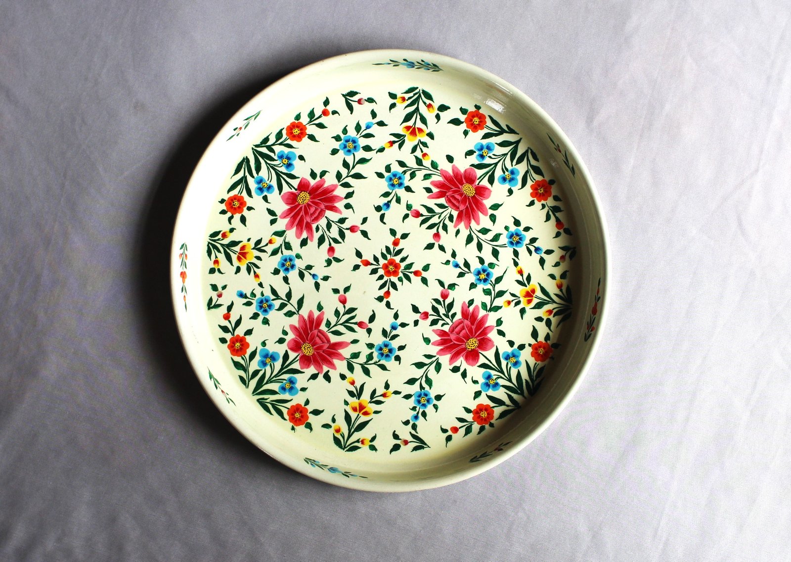 Hand Painted Steel Plate
