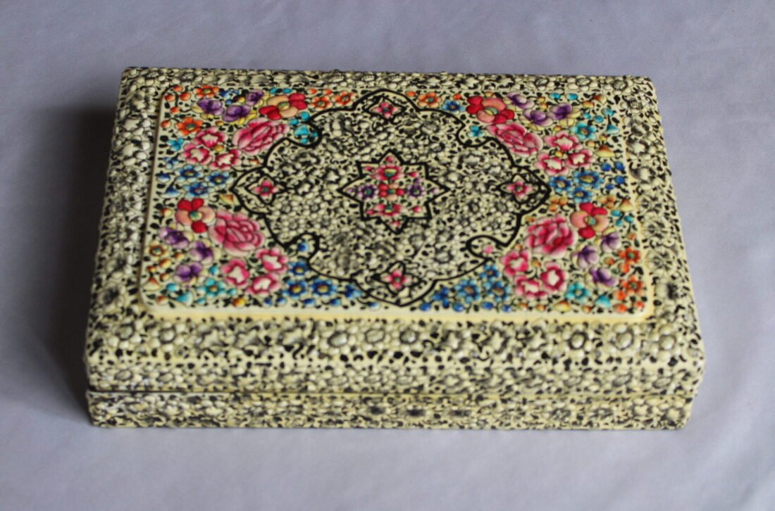 Ivory Embossed Jewelry Box