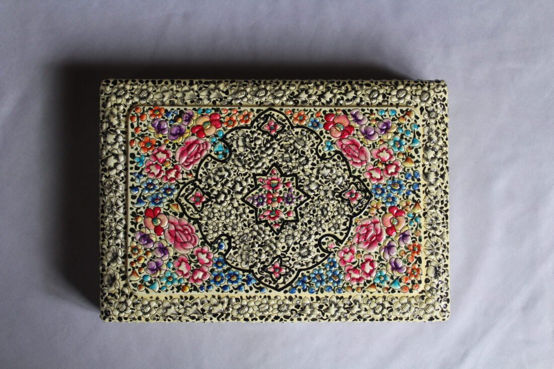 Ivory Embossed Jewelry Box