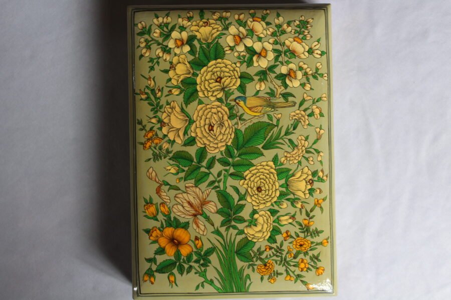 Cream Floral Bird Jewelry Box