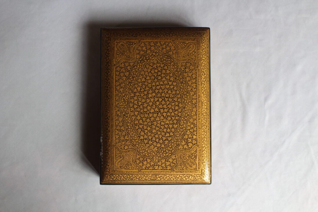 Gold Chinar Jewelry Box
