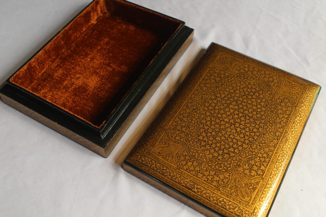 Gold Chinar Jewelry Box