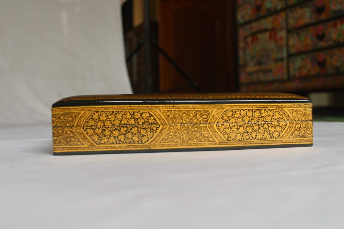 Gold Chinar Jewelry Box