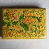 Yellow Floral Bird Jewelry Box