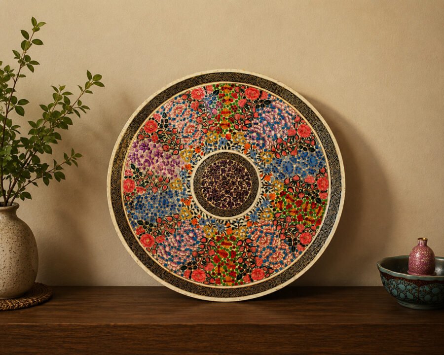 Kashmiri Papier Mache Wall Plate