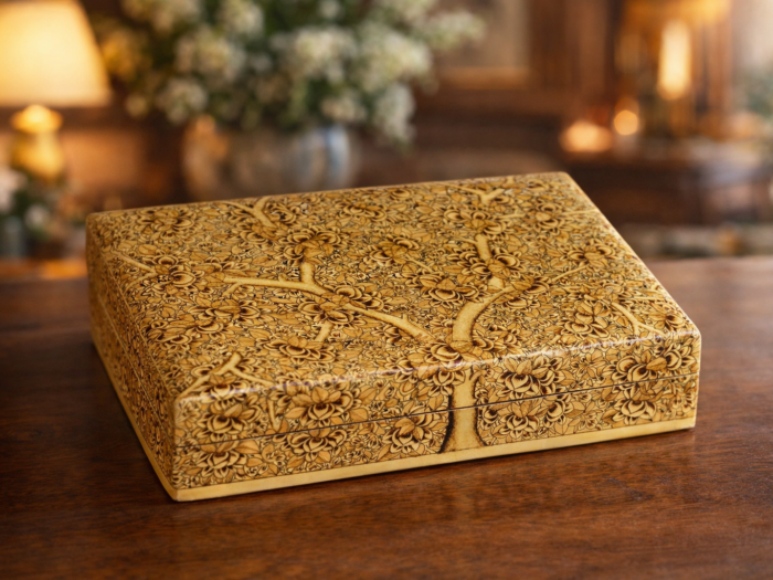 Kashmiri Papier Mache Jewelry Box