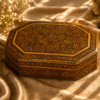 vintage paisley papier mache box