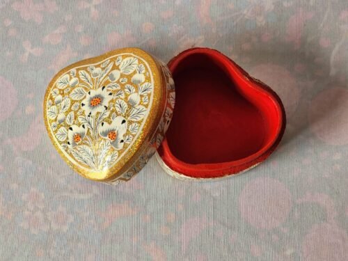 Hand-Painted Heart Box
