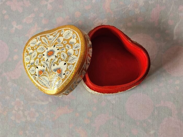 Hand-Painted  Heart Box