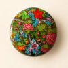 Floral lacquered medallion