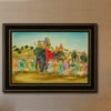 Imperial Elephant Procession Mughal Hand Painting Kashmir