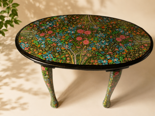 Ornate Floral Wooden Table