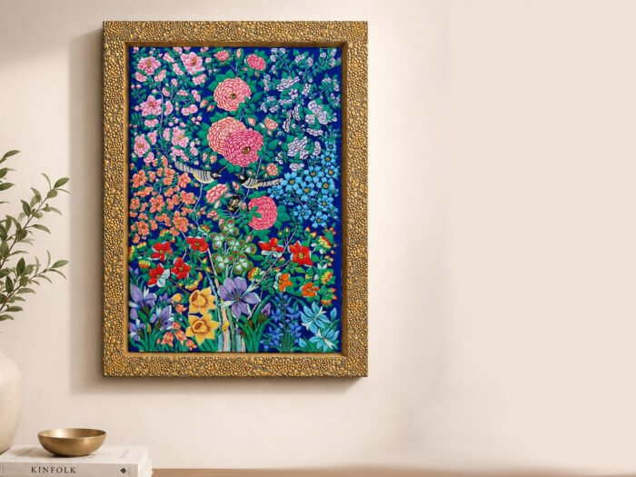 Embossed Paper Mâché Painting, Artwork